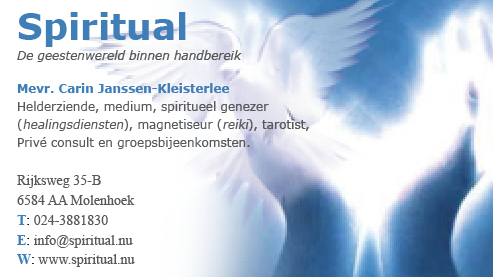 Visitekaartje Spiritual C.P. Janssen